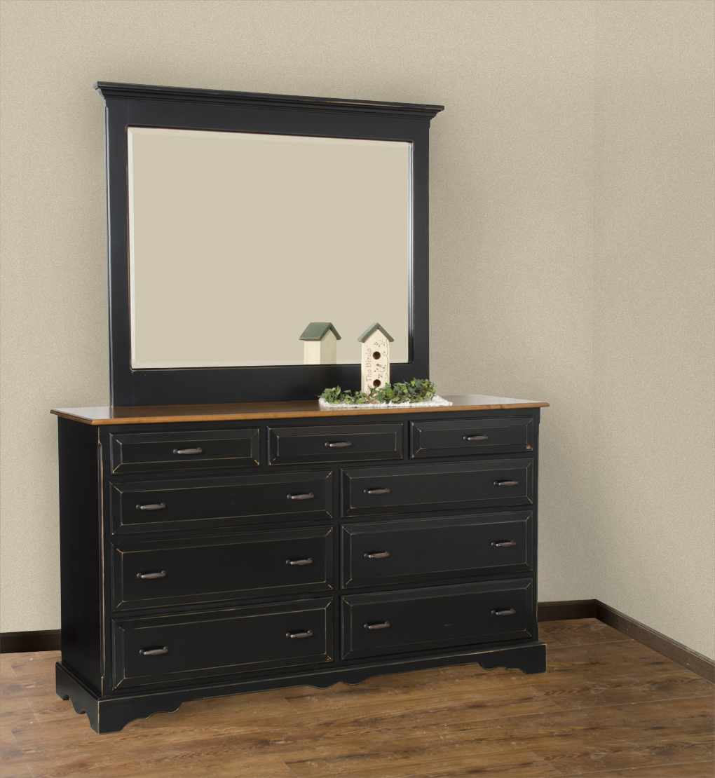 Black Distressed Bedroom Dresser PA Haiti Auction