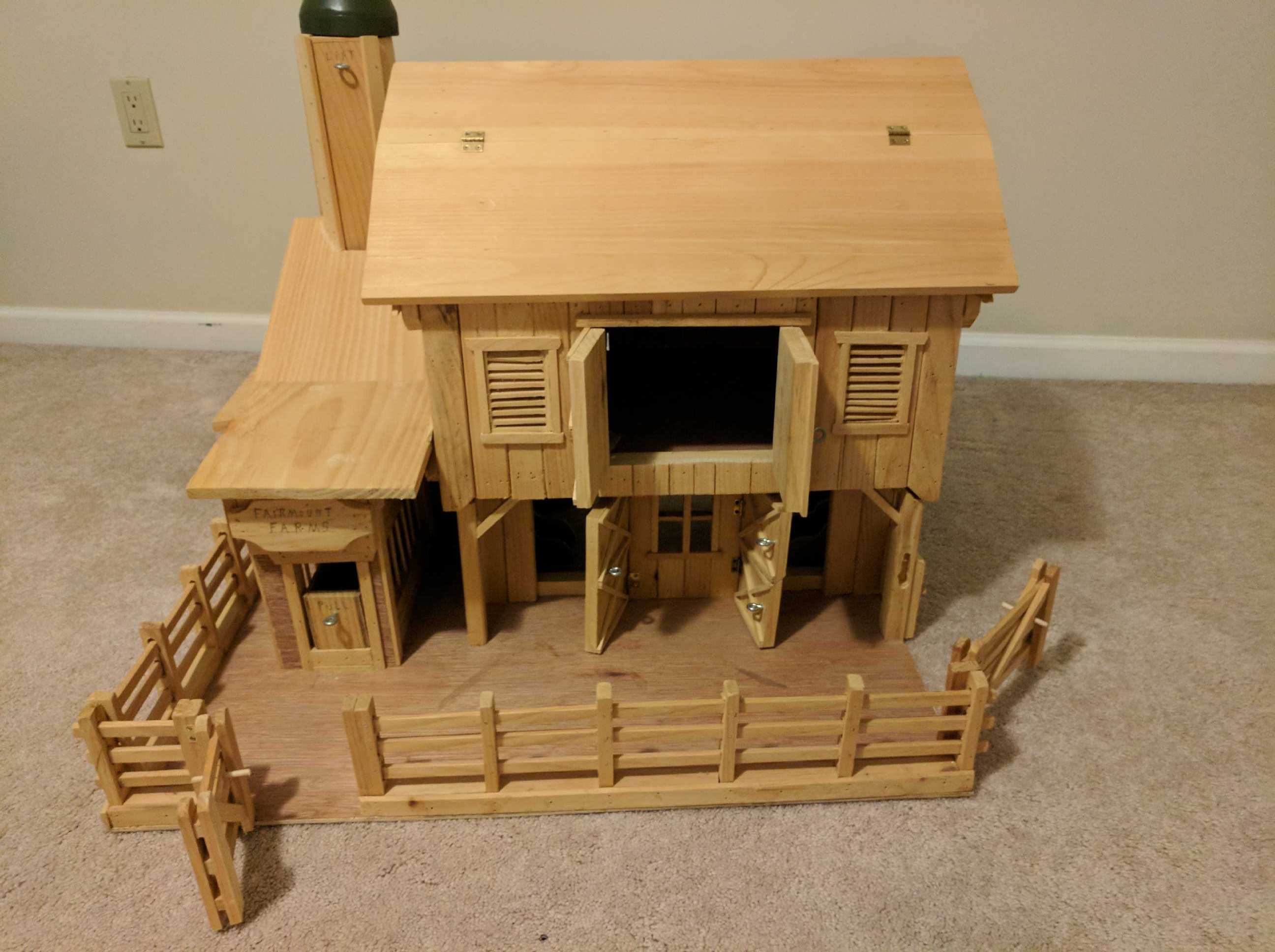 Large Toy Barn With Moving Parts1 Pa Haiti Auction